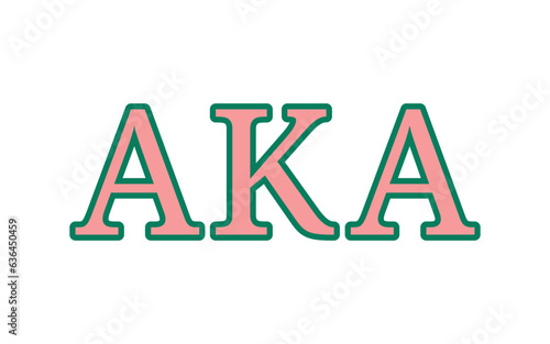 Alpha kappa alpha greek letter, AKA greek letters photo