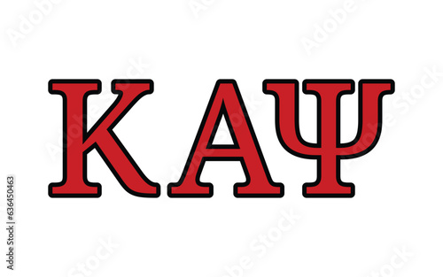 Kappa alpha psi greek letter, KAΨ greek letters