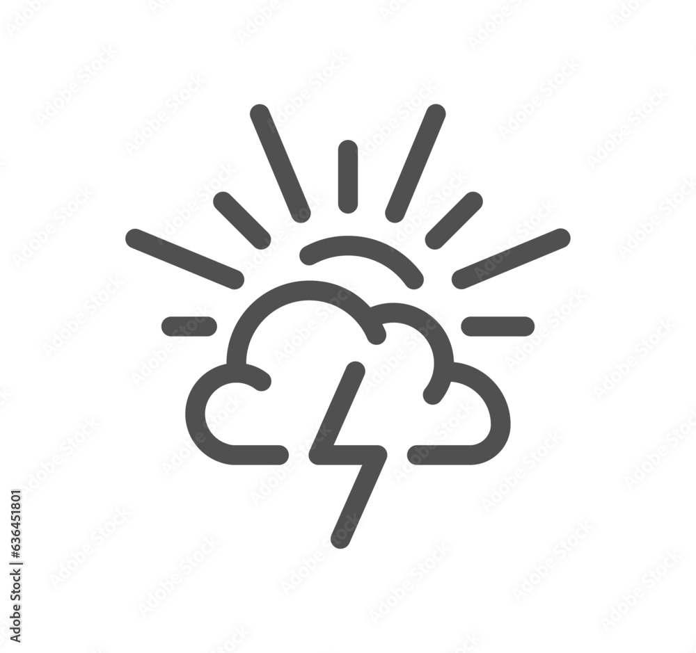 Weather related icon outline and linear vector. Weather related icon outline and linear vector.