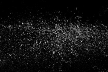 waterfall isolated on the black background