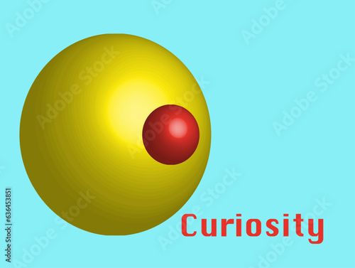 Curiosity, abstract illustration