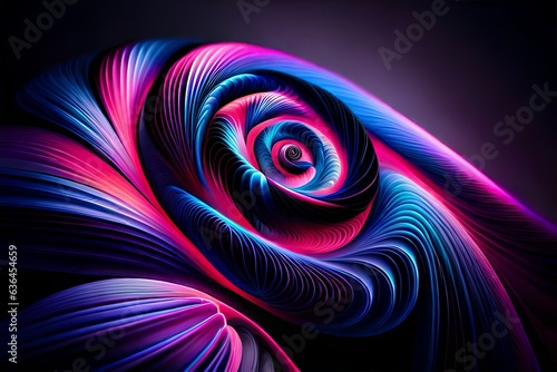 abstract fractal background with space