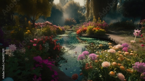 A magical garden. Generative AI