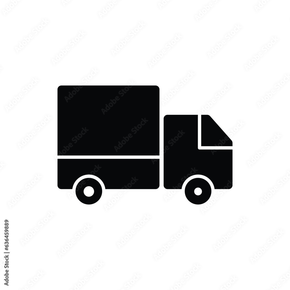 Truck, Autotruck - Real Estate related Glyph Icon - EPS Vector