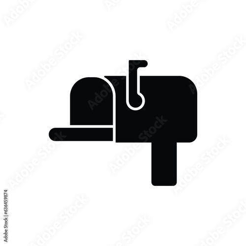 Mailbox, Letterbox - Real Estate related Glyph Icon - EPS Vector