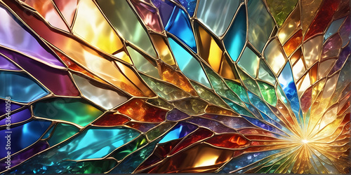 abstract background with lights Modern Glass Artistry: Vibrant Multicolor Designs Enrich Spaces with Contemporary Aesthetics and Expression