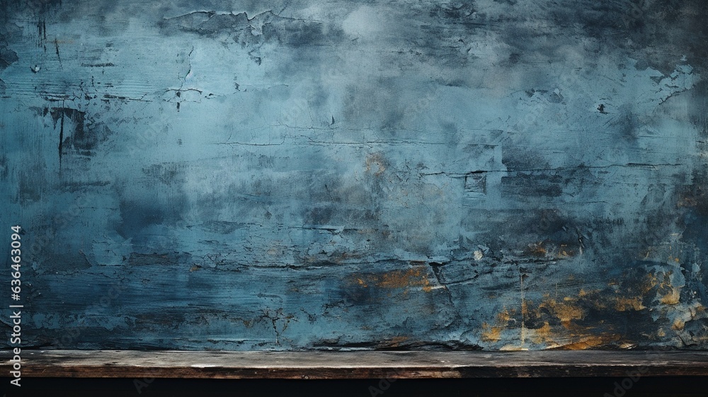 Beautiful Abstract Grunge Decorative Navy Blue wall, grain texture blue paint wall