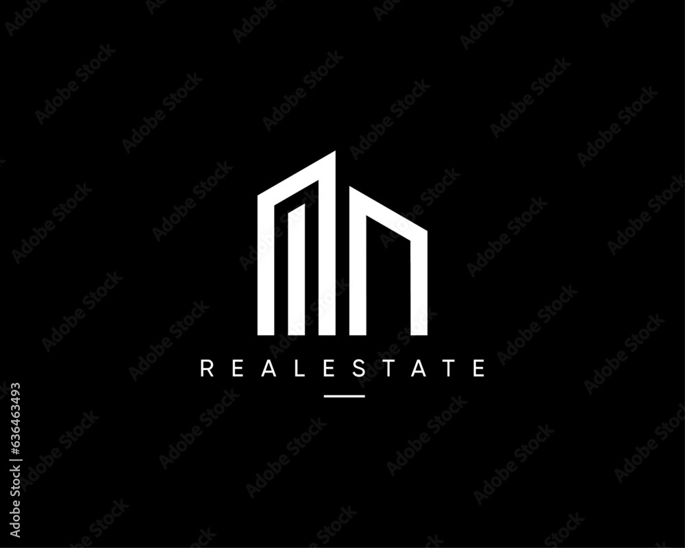 Real estate, architecture, cityscape, construction, apartment, residence, skyscraper, city building, property, logo design concept. Abstract city landscape vector design symbol.