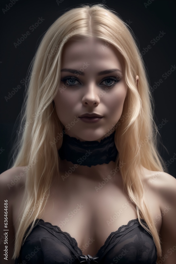Beautiful woman posing for lingerie advertisement Beautiful woman posing for lingerie advertisement