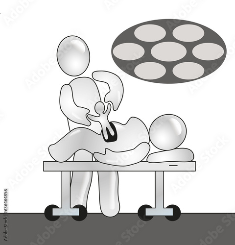Concept of C-section or cesarean process