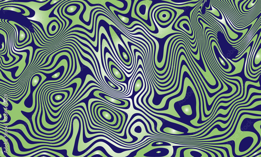 Background of wavy lines and stripes of two colors. Abstract vector volumetric pattern with a gradient. Background of wavy lines and stripes of two colors. Abstract vector volumetric pattern with a gradient.