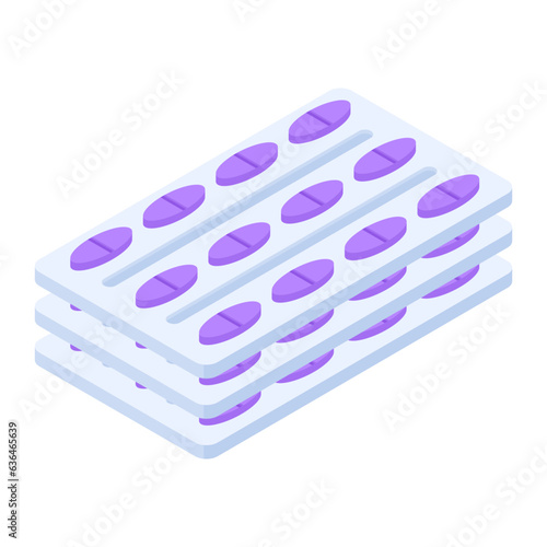 Set of Medical Equipment Isometric Icons 

