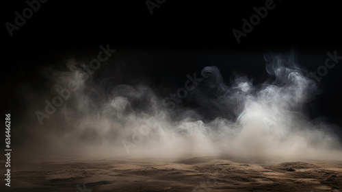 Dark Whispers: Smoke Rising from Stucco Surface