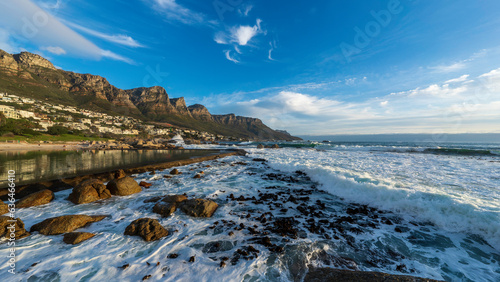 Twelve Apostles from Camps Bay, Cape Town, South Africa