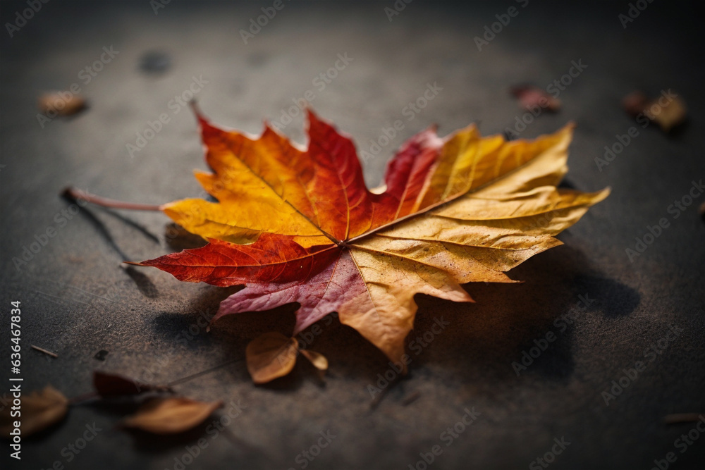 Autumn yellow and red leaves. Generative AI
Autumn yellow and red leaves. Generative AI