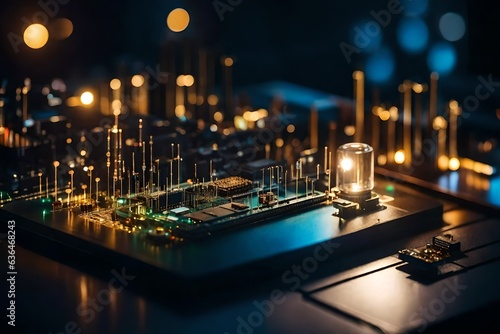  the world of miniature electronics,intricate circuitary