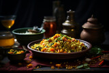 Bhelpuri Indian street food made from puffed rice v, Generative Ai