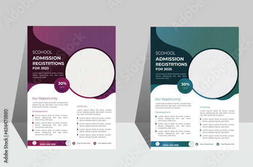 Creative business flyer design or brochure cover template