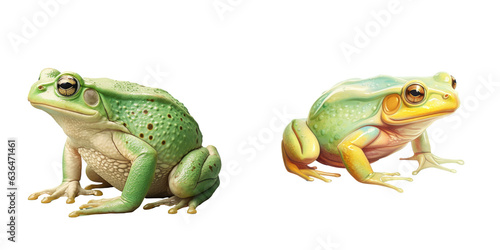 Bullfrog isolated against transparent background
