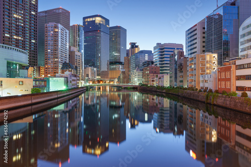 Osaka, Japan on the Tosabori Canal photo