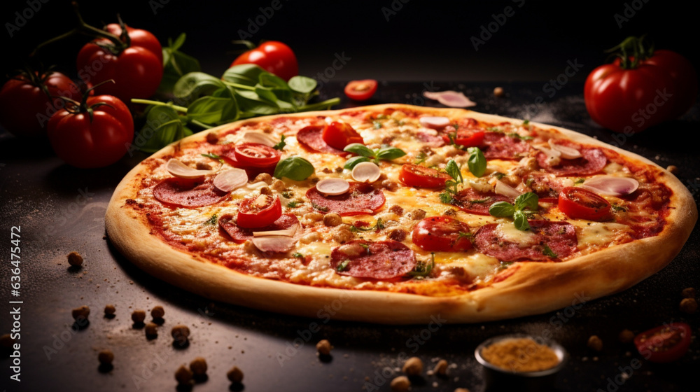 crudaiola pizza the ingredients and toppings as b, Generative Ai