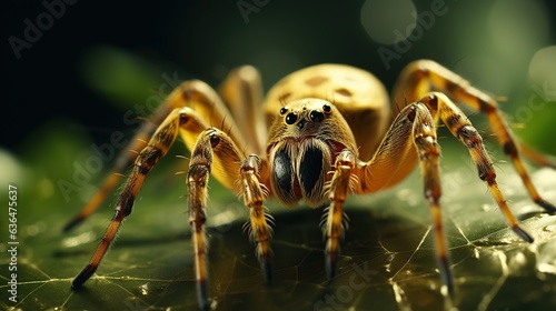 close-up of a big spider