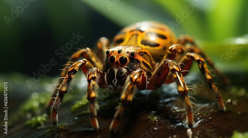 close-up of a big spider