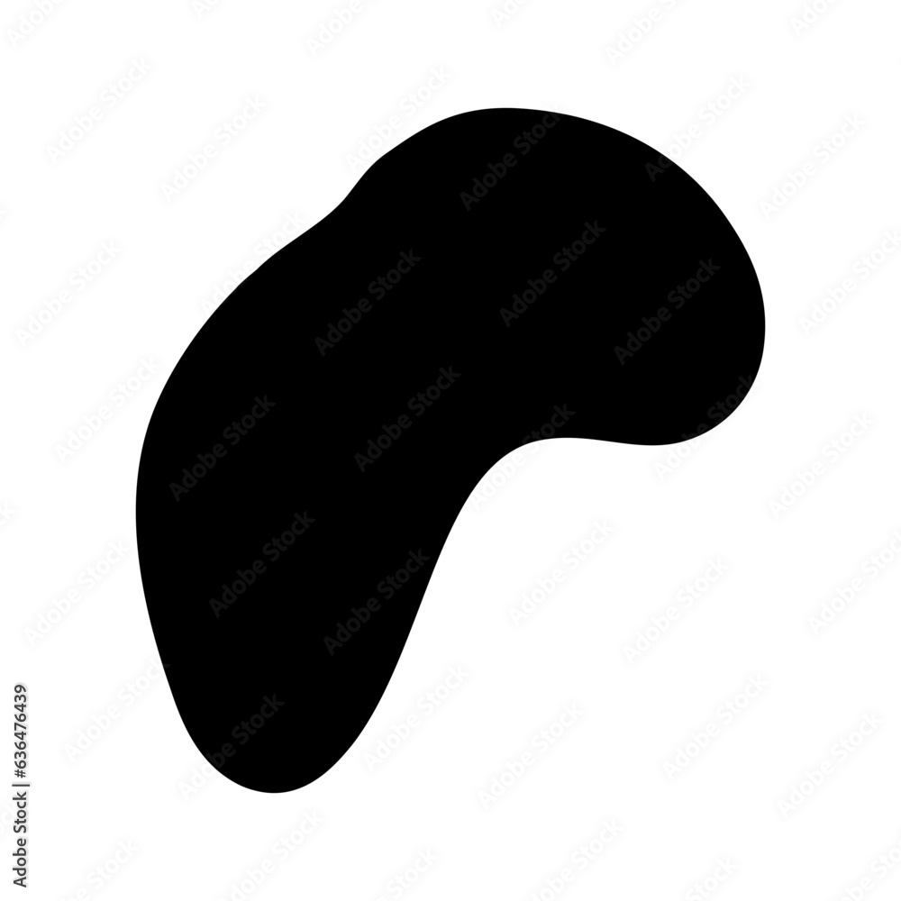 Abstract blotch shape vector Abstract blotch shape vector