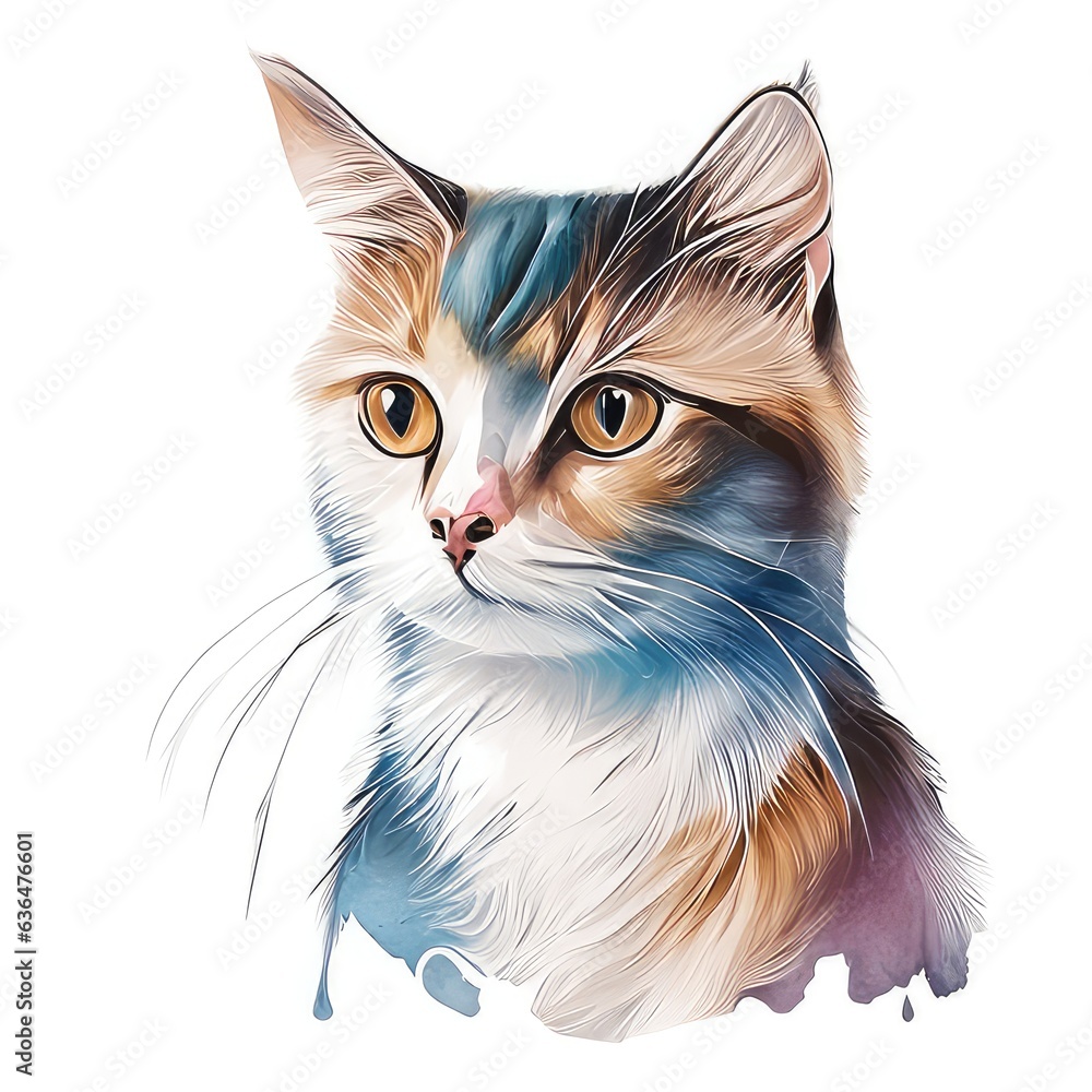 portrait of a cat portrait of a cat