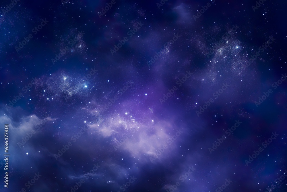 Night sky - Universe filled with stars, nebula and galaxy | Generative AI