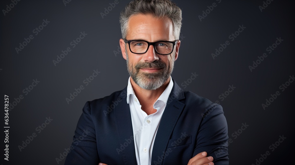 portrait of a mature businessman wearing glasses on studio background portrait of a mature businessman wearing glasses on studio background