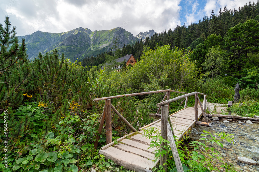 Mountain landscape in the Tatras on a sunny day Mountain landscape in the Tatras on a sunny day