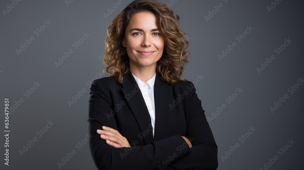 successful and confident senior businesswoman, ceo, boss bank employee worker and manager with arms crossed successful and confident senior businesswoman, ceo, boss bank employee worker and manager with arms crossed