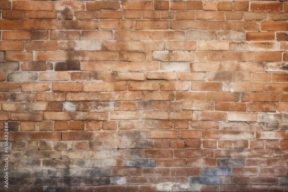 Obraz premium weathered brick wall texture for creative projects, Generative AI