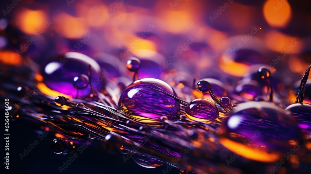 水滴のアブストラクト背景,Generative AI AI画像