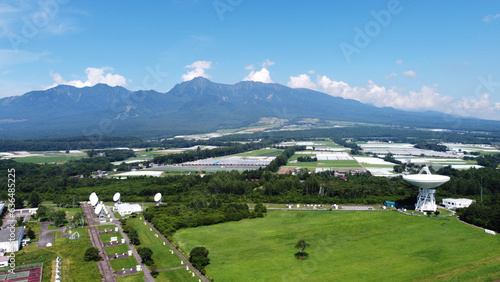 野辺山八ヶ岳　宇宙電波望遠鏡の空撮