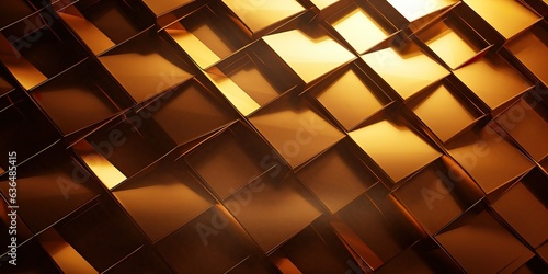 Golden metal texture background | Generative AI