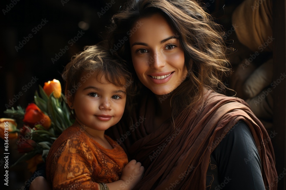 Mother and Child Relationships Around the World - Kid and Mom Multicultural Family Embracing Affection, Nurturing, and Maternal Guidance for Parenting, Generational Unity, and Lasting Family Bonds