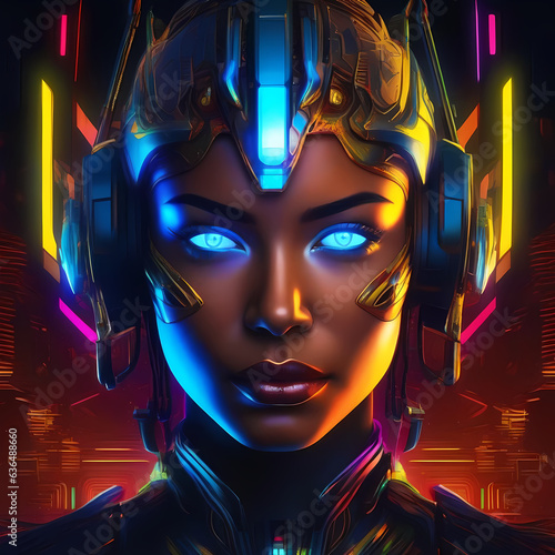 #AIgenerativetechnology #cyborg #futureoftechnology #futurist #synthwave  photo