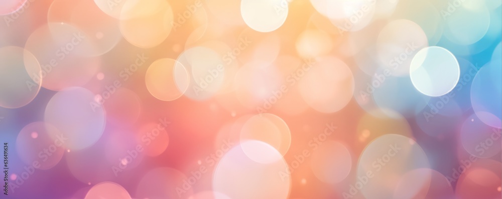 Abstract colourful background with defocused lights. Festive bokeh backdrop with copy space for text. AI generated digital design. Abstract colourful background with defocused lights. Festive bokeh backdrop with copy space for text. AI generated digital design.