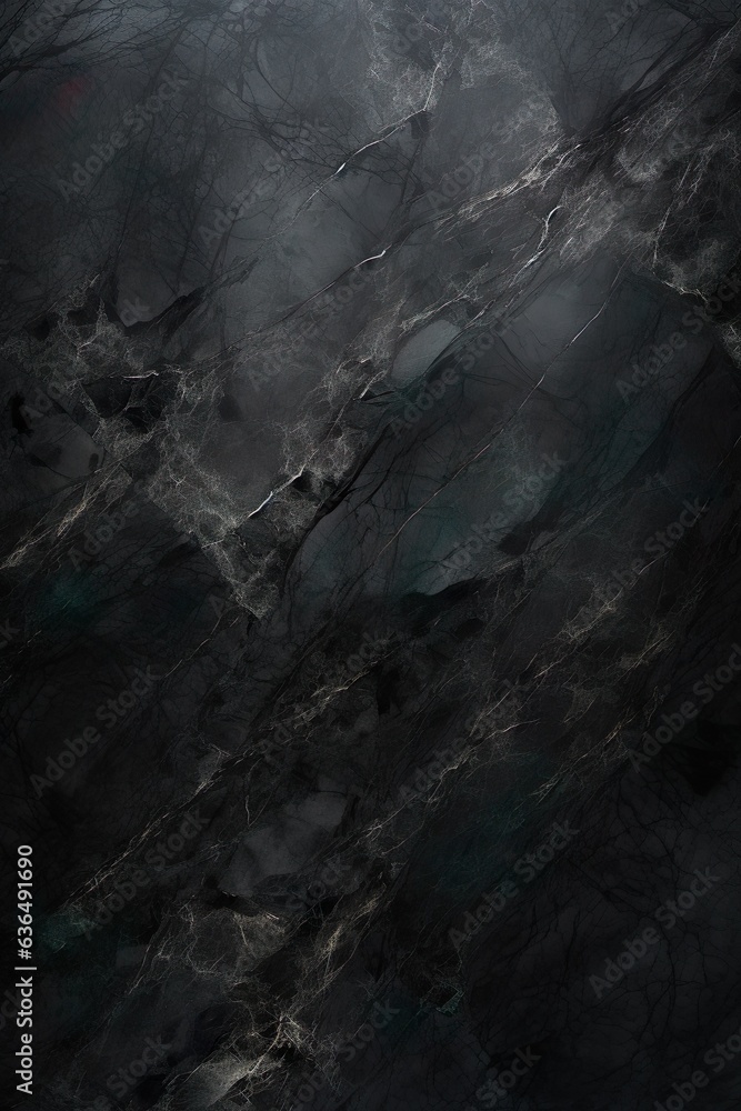 dark black background with marbled texture, classy elegant black and gray textured vintage design | Generative AI