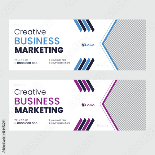 Creative Marketing Facebook cover design  (ID: 636492004)