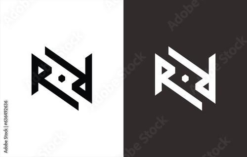 MONOGRAM LOGO OF LETTER "R" AND "R" FOR YOUR BRAND NEEDS