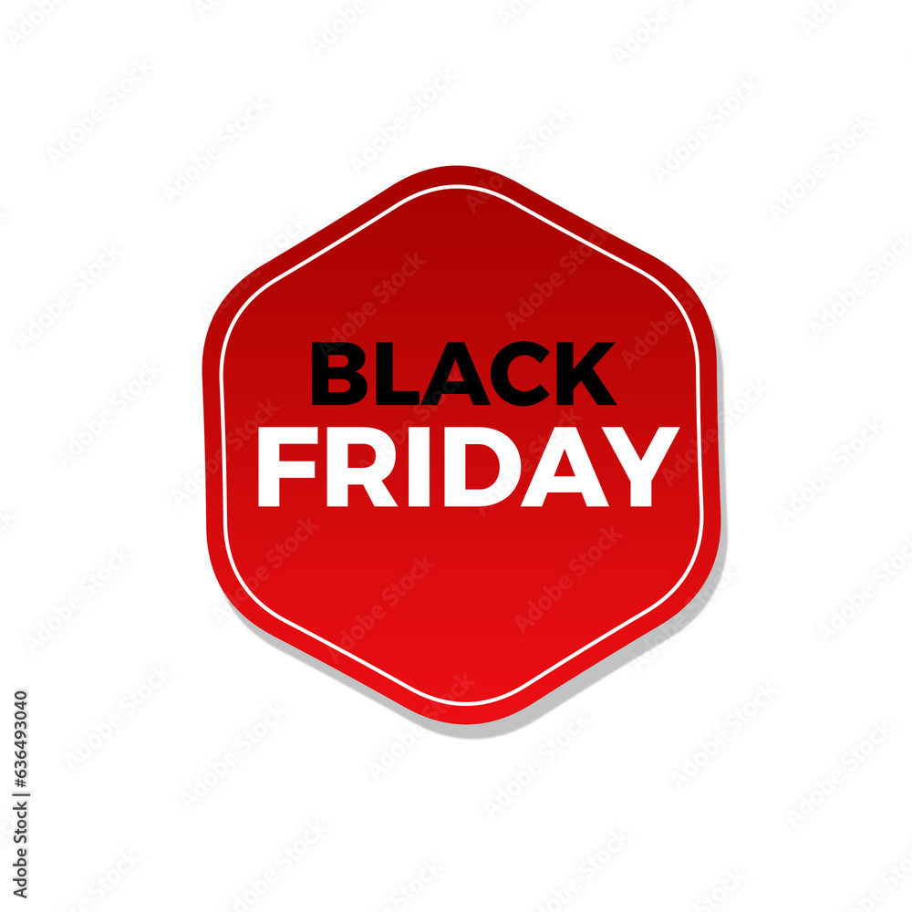 Obraz premium black friday Sale label price tag banner badge