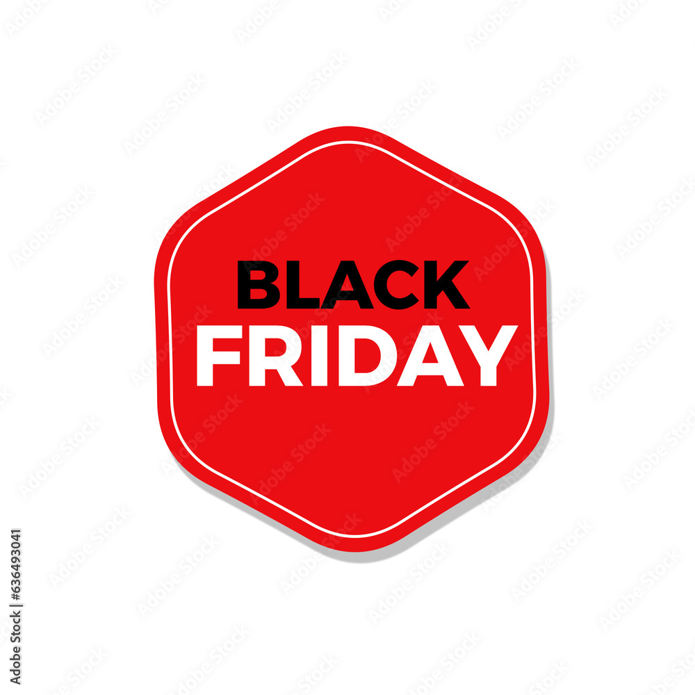 Obraz premium black friday Sale label price tag banner badge