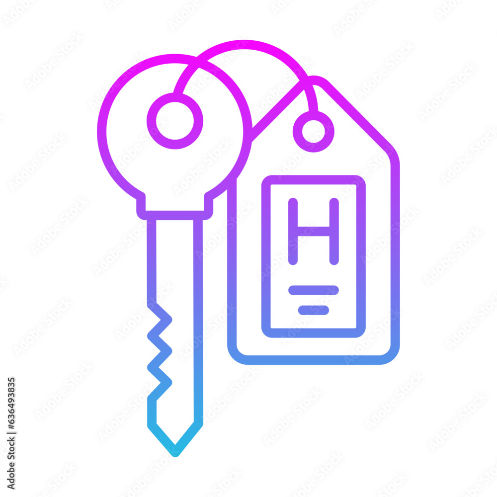 Room Key Icon Room Key Icon