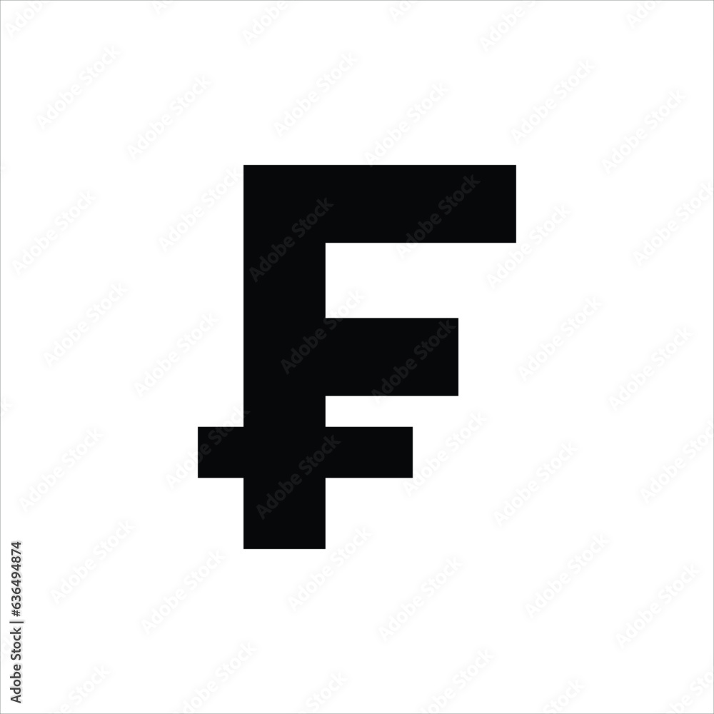 Swiss franc icon. Vector illustration, flat illustration on white background..eps Swiss franc icon. Vector illustration, flat illustration on white background..eps