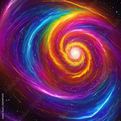 Abstract Galaxy colorful background style