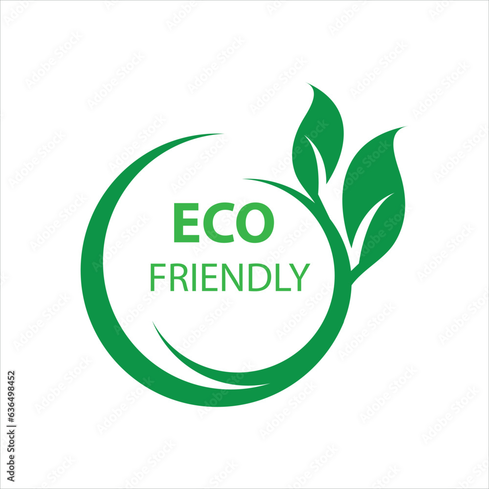 Fototapeta premium Eco icon. Eco friendly sign. Vector flat trendy style illustration on white background..eps