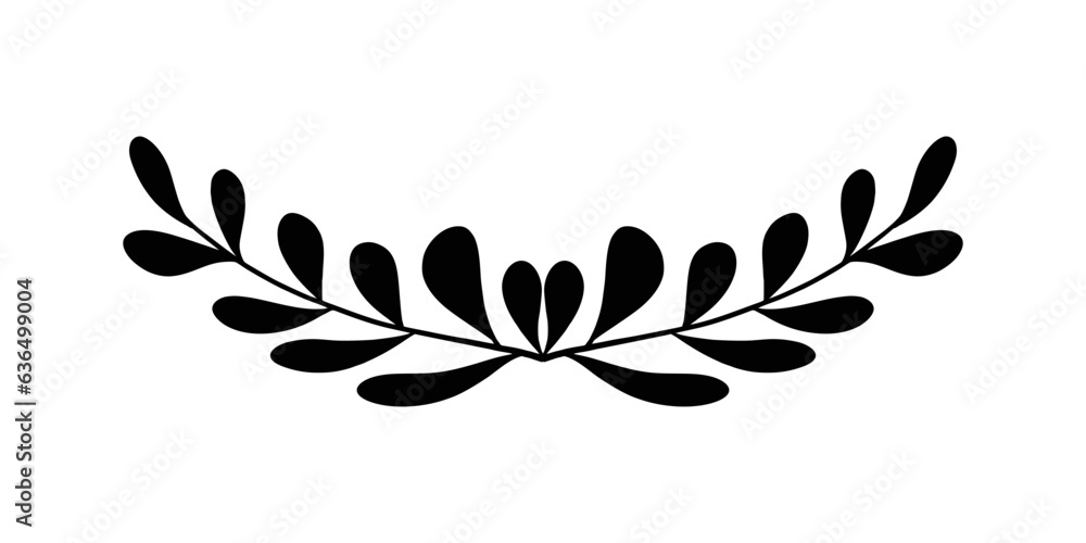 Laurel wreaths and branches vector illustration Laurel wreaths and branches vector illustration